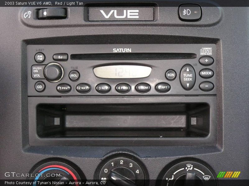 Red / Light Tan 2003 Saturn VUE V6 AWD