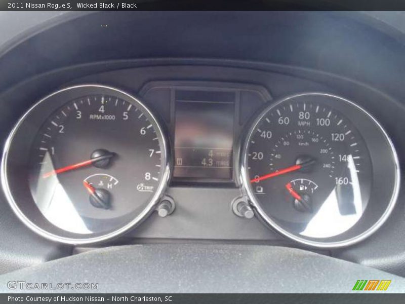Wicked Black / Black 2011 Nissan Rogue S