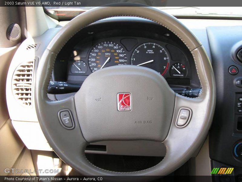 Red / Light Tan 2003 Saturn VUE V6 AWD
