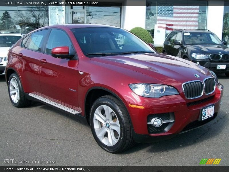 Vermilion Red Metallic / Black 2010 BMW X6 xDrive35i