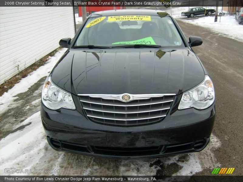 Brilliant Black Crystal Pearl / Dark Slate Gray/Light Slate Gray 2008 Chrysler Sebring Touring Sedan