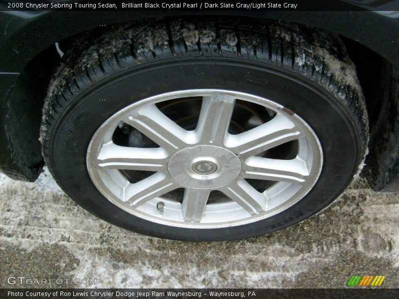 Brilliant Black Crystal Pearl / Dark Slate Gray/Light Slate Gray 2008 Chrysler Sebring Touring Sedan