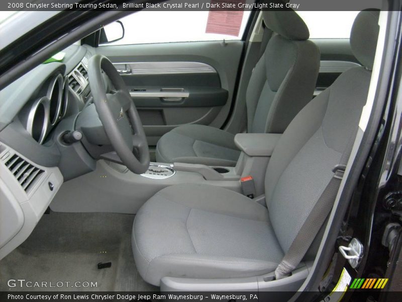 Brilliant Black Crystal Pearl / Dark Slate Gray/Light Slate Gray 2008 Chrysler Sebring Touring Sedan