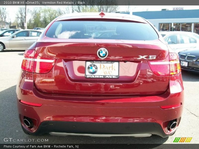 Vermilion Red Metallic / Black 2010 BMW X6 xDrive35i