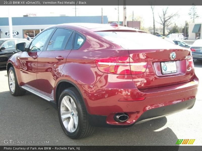 Vermilion Red Metallic / Black 2010 BMW X6 xDrive35i