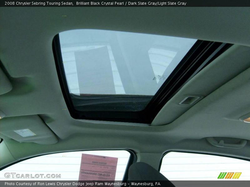 Brilliant Black Crystal Pearl / Dark Slate Gray/Light Slate Gray 2008 Chrysler Sebring Touring Sedan