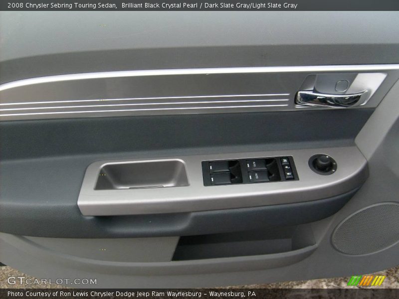 Brilliant Black Crystal Pearl / Dark Slate Gray/Light Slate Gray 2008 Chrysler Sebring Touring Sedan