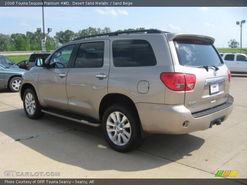 Desert Sand Metallic / Sand Beige 2008 Toyota Sequoia Platinum 4WD