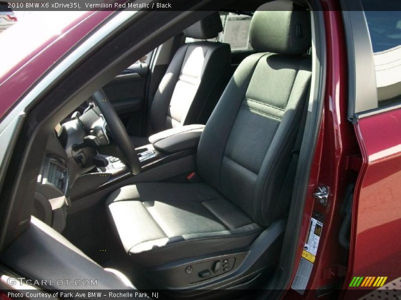 Vermilion Red Metallic / Black 2010 BMW X6 xDrive35i