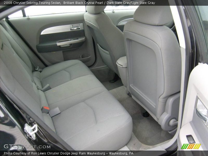Brilliant Black Crystal Pearl / Dark Slate Gray/Light Slate Gray 2008 Chrysler Sebring Touring Sedan