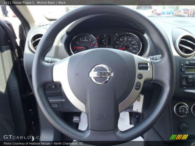 Wicked Black / Black 2011 Nissan Rogue S