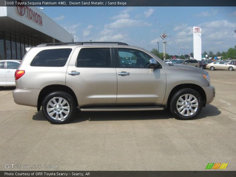 Desert Sand Metallic / Sand Beige 2008 Toyota Sequoia Platinum 4WD