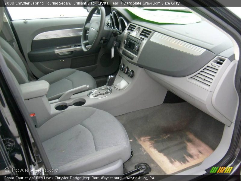 Brilliant Black Crystal Pearl / Dark Slate Gray/Light Slate Gray 2008 Chrysler Sebring Touring Sedan