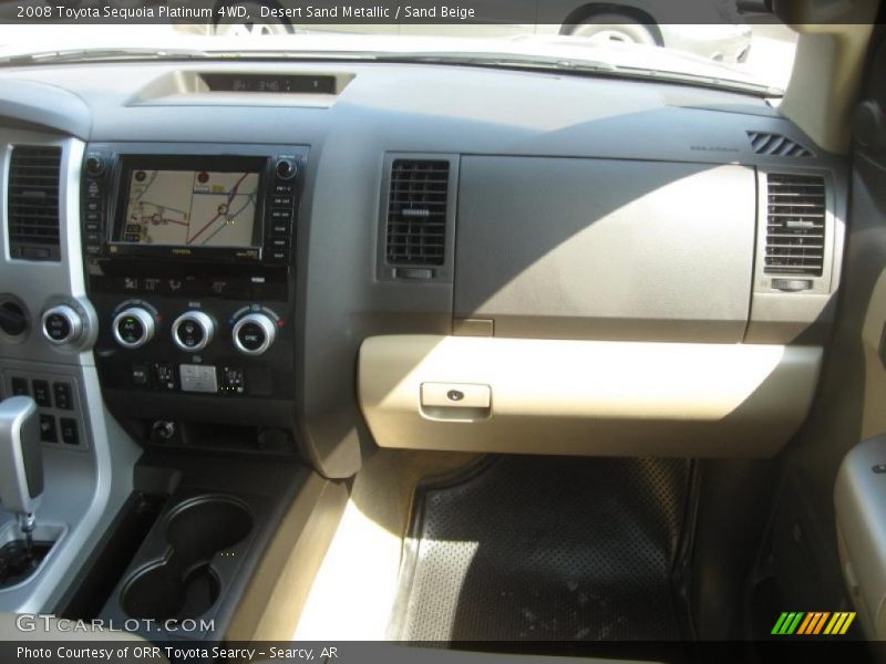 Desert Sand Metallic / Sand Beige 2008 Toyota Sequoia Platinum 4WD
