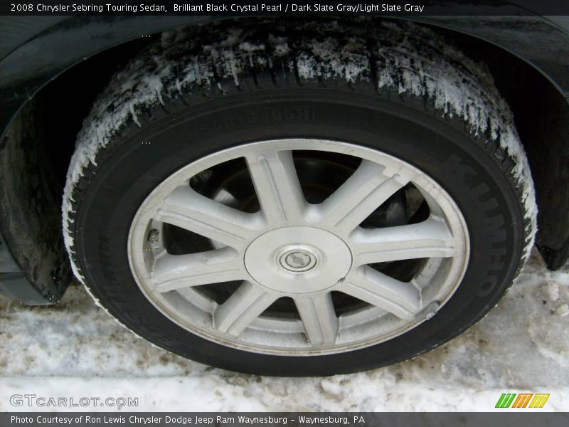 Brilliant Black Crystal Pearl / Dark Slate Gray/Light Slate Gray 2008 Chrysler Sebring Touring Sedan