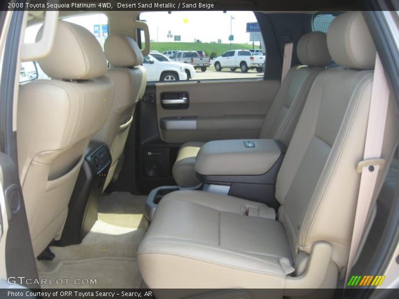 Desert Sand Metallic / Sand Beige 2008 Toyota Sequoia Platinum 4WD