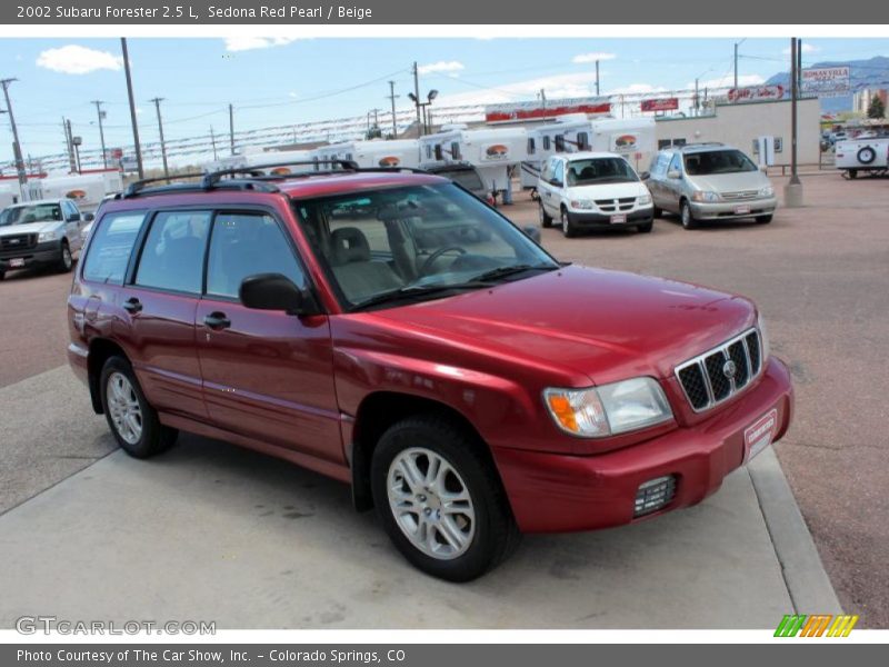 Sedona Red Pearl / Beige 2002 Subaru Forester 2.5 L