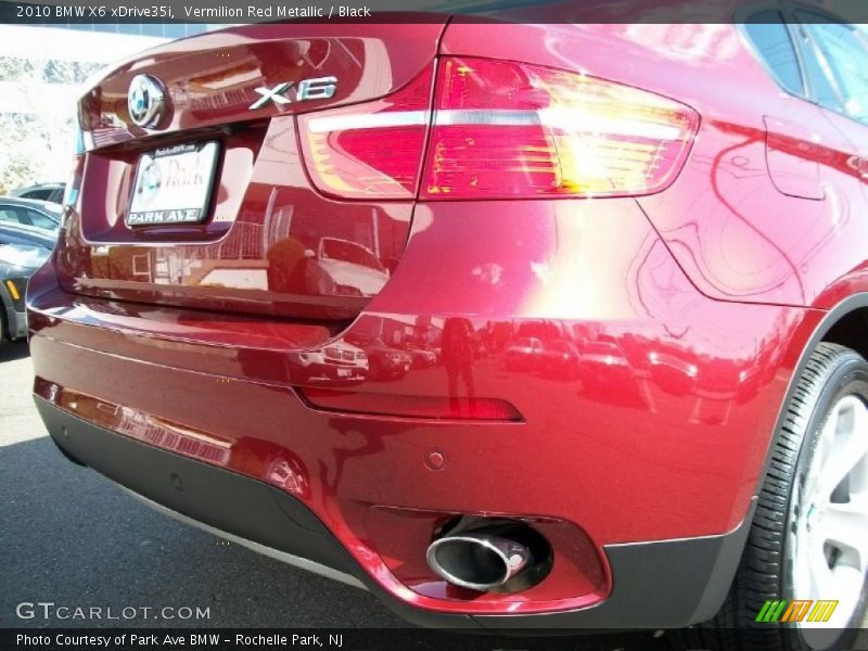 Vermilion Red Metallic / Black 2010 BMW X6 xDrive35i