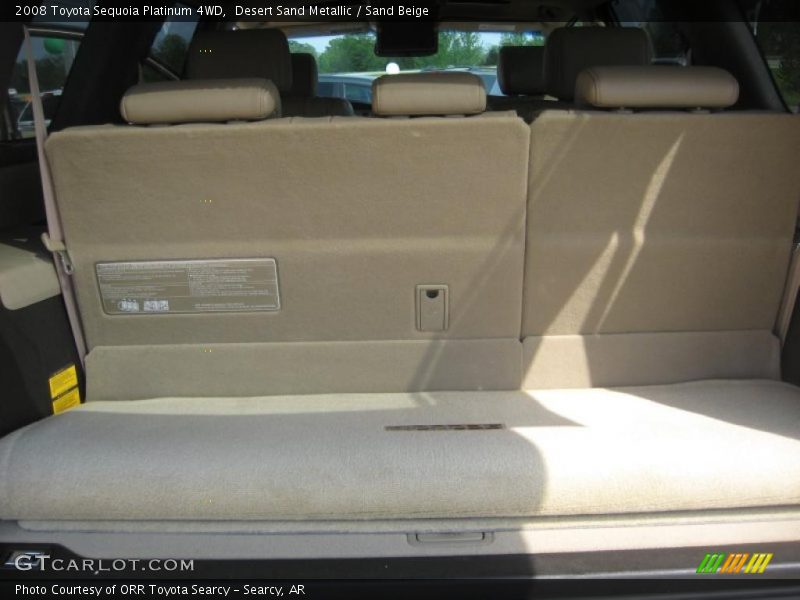 Desert Sand Metallic / Sand Beige 2008 Toyota Sequoia Platinum 4WD