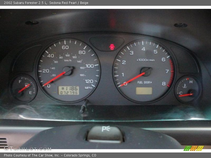  2002 Forester 2.5 L 2.5 L Gauges