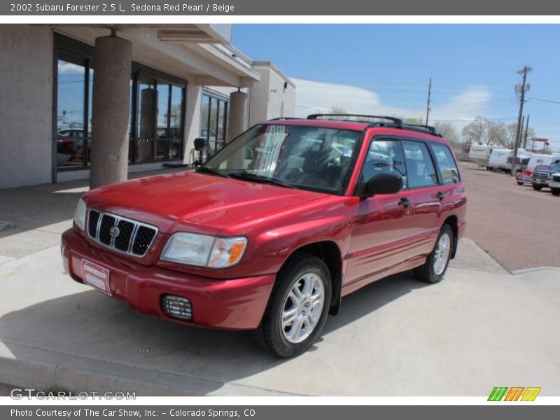 Sedona Red Pearl / Beige 2002 Subaru Forester 2.5 L