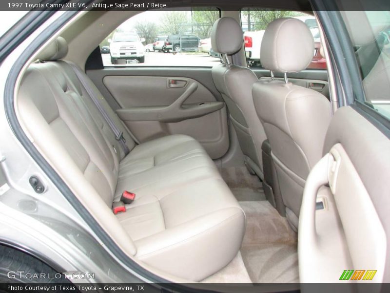 Antique Sage Pearl / Beige 1997 Toyota Camry XLE V6