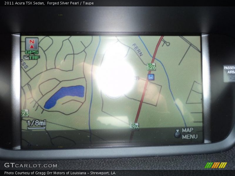 Navigation of 2011 TSX Sedan