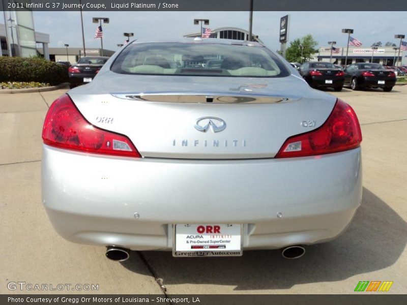 Liquid Platinum / Stone 2011 Infiniti G 37 Journey Coupe