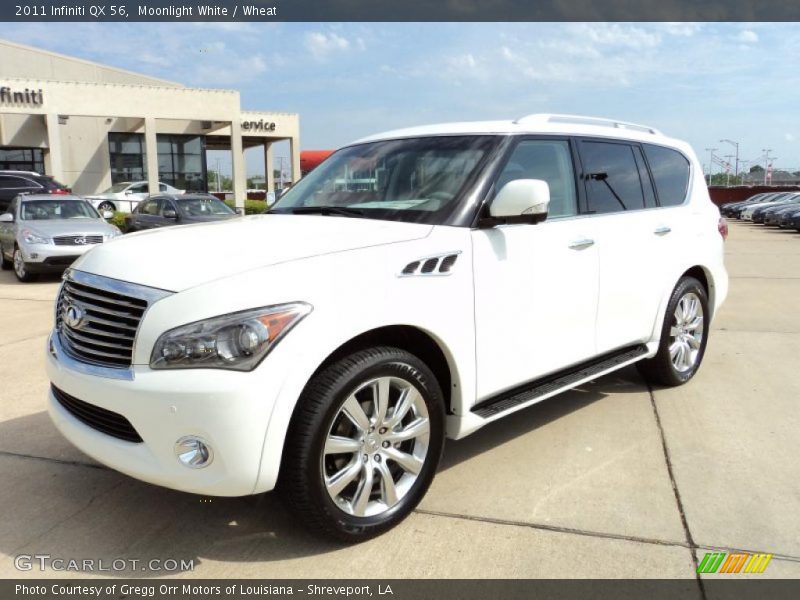 Moonlight White / Wheat 2011 Infiniti QX 56