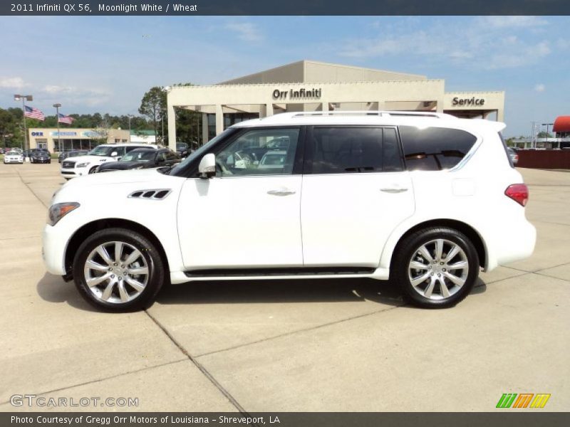 Moonlight White / Wheat 2011 Infiniti QX 56