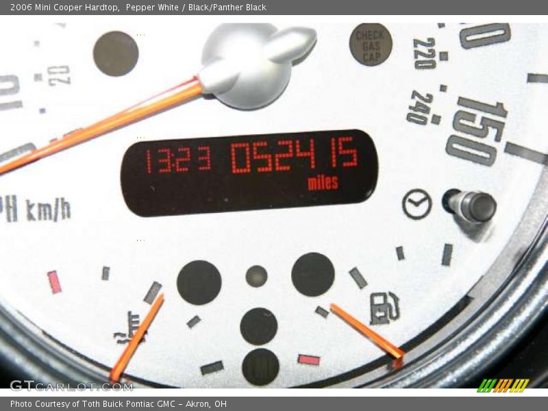 Pepper White / Black/Panther Black 2006 Mini Cooper Hardtop