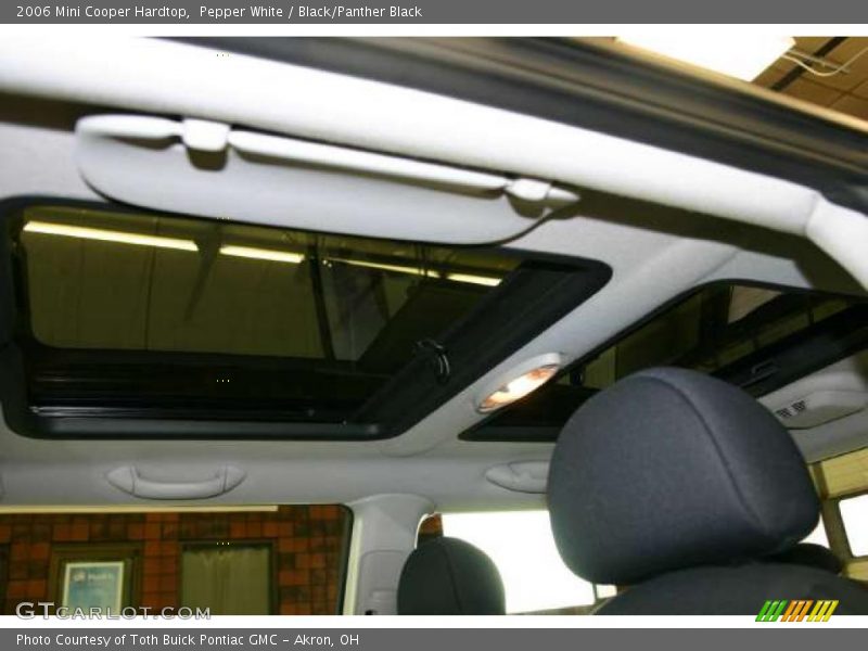 Pepper White / Black/Panther Black 2006 Mini Cooper Hardtop