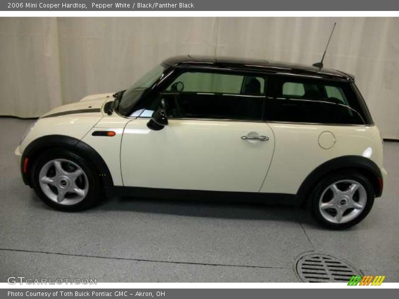Pepper White / Black/Panther Black 2006 Mini Cooper Hardtop