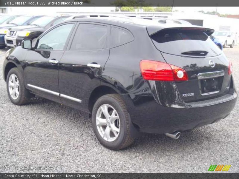 Wicked Black / Black 2011 Nissan Rogue SV