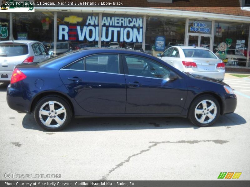 Midnight Blue Metallic / Ebony Black 2008 Pontiac G6 GT Sedan