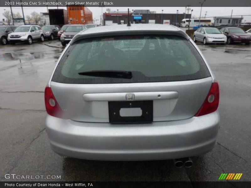 Satin Silver Metallic / Black 2003 Honda Civic Si Hatchback