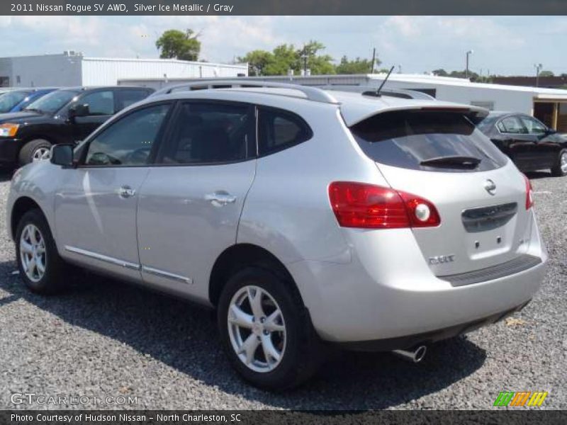 Silver Ice Metallic / Gray 2011 Nissan Rogue SV AWD