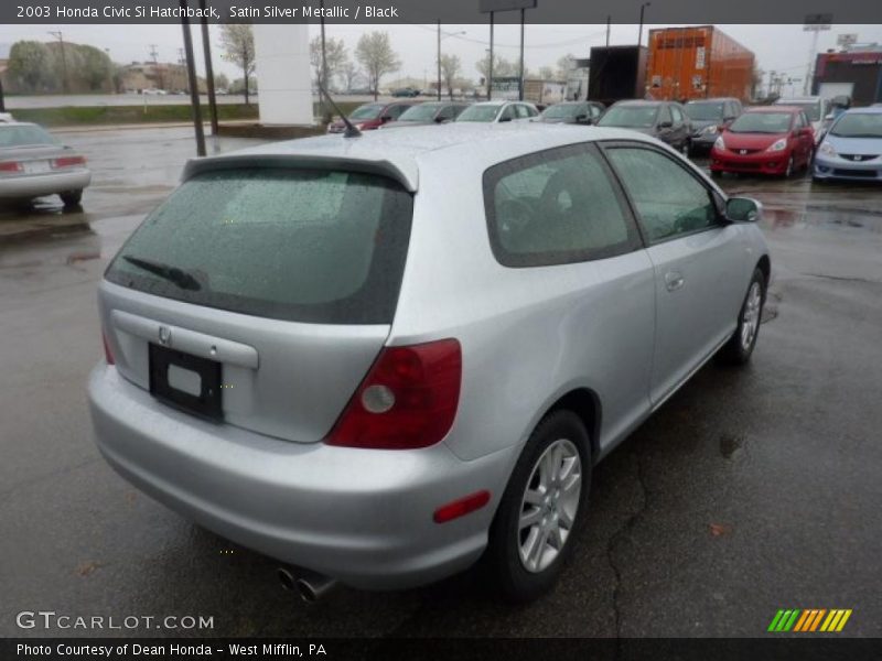 Satin Silver Metallic / Black 2003 Honda Civic Si Hatchback
