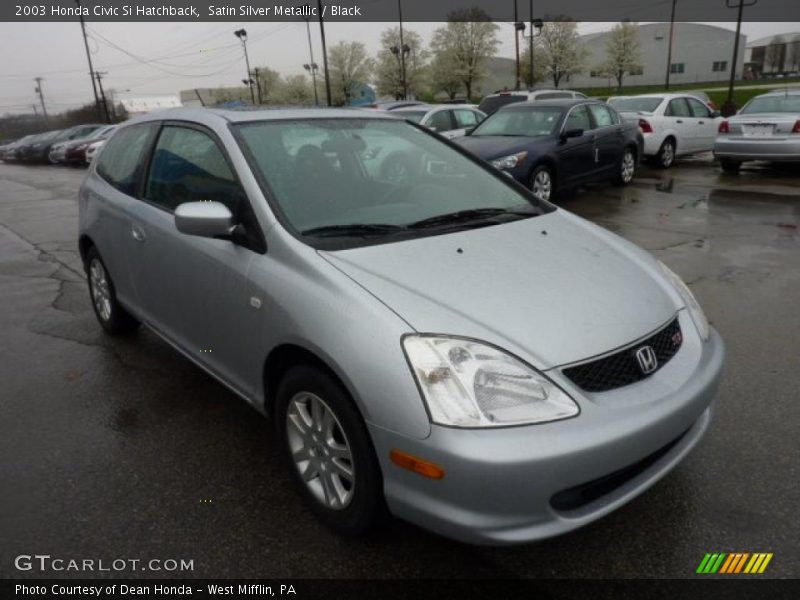 Satin Silver Metallic / Black 2003 Honda Civic Si Hatchback