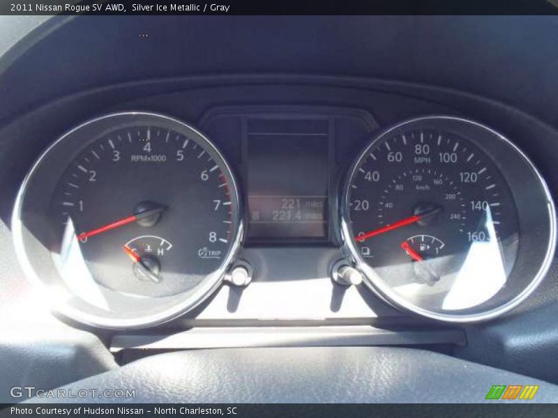 Silver Ice Metallic / Gray 2011 Nissan Rogue SV AWD