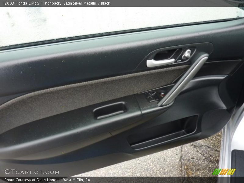 Satin Silver Metallic / Black 2003 Honda Civic Si Hatchback