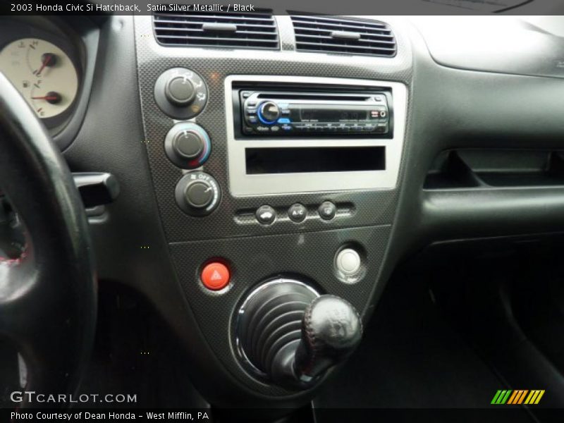 Satin Silver Metallic / Black 2003 Honda Civic Si Hatchback