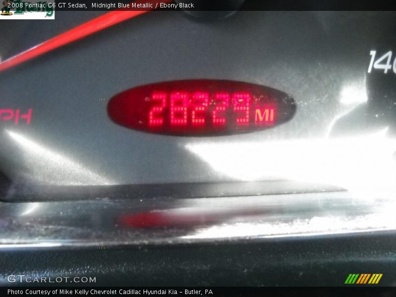 Midnight Blue Metallic / Ebony Black 2008 Pontiac G6 GT Sedan