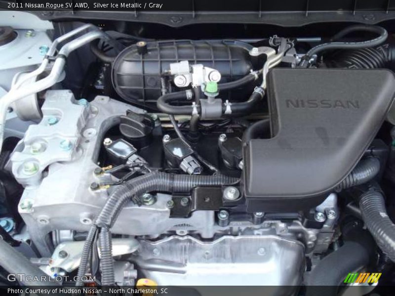 Silver Ice Metallic / Gray 2011 Nissan Rogue SV AWD