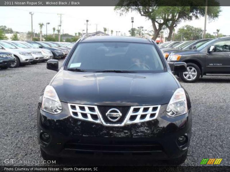 Wicked Black / Black 2011 Nissan Rogue SV