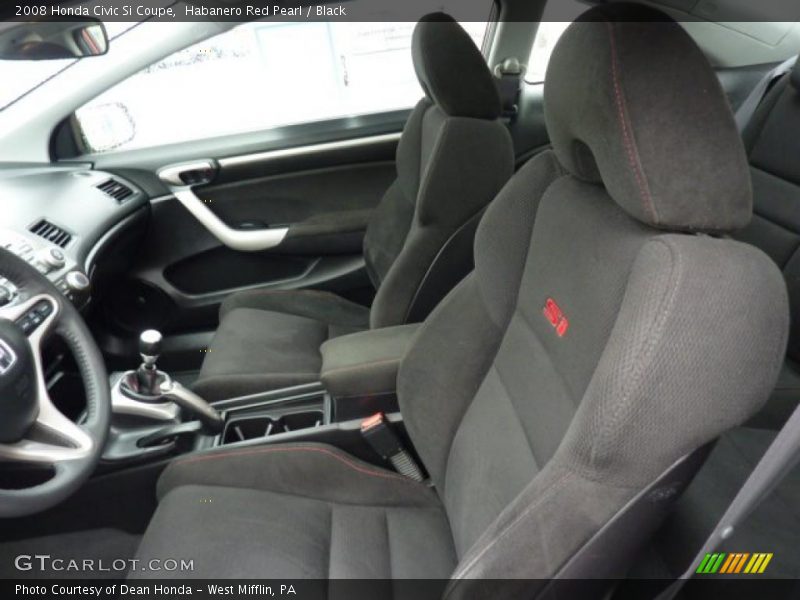 Habanero Red Pearl / Black 2008 Honda Civic Si Coupe