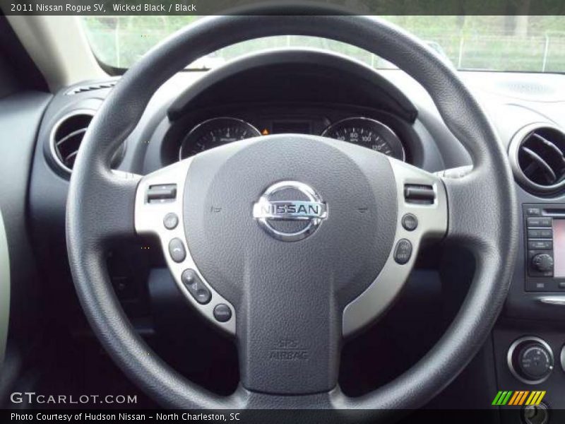 Wicked Black / Black 2011 Nissan Rogue SV