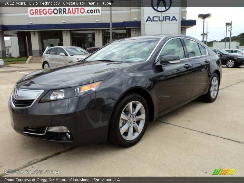 Crystal Black Pearl / Taupe 2012 Acura TL 3.5 Technology