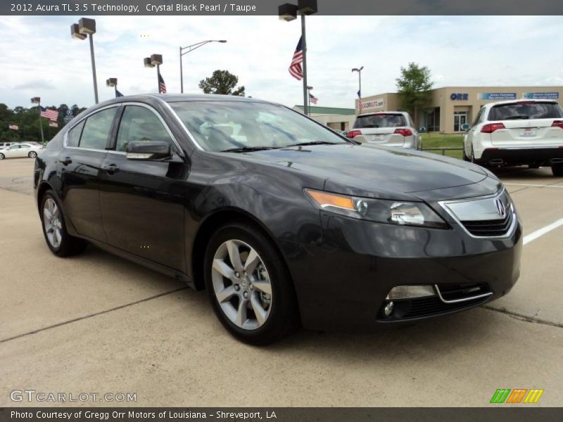 Crystal Black Pearl / Taupe 2012 Acura TL 3.5 Technology