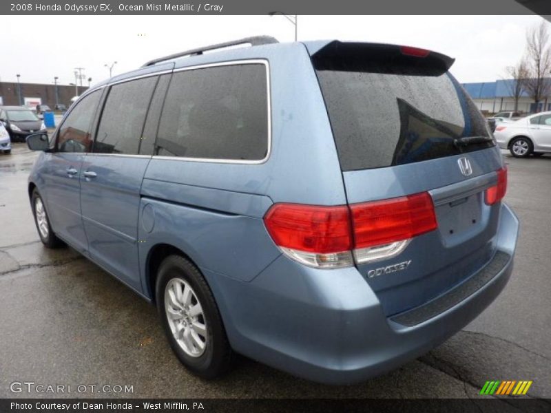 Ocean Mist Metallic / Gray 2008 Honda Odyssey EX